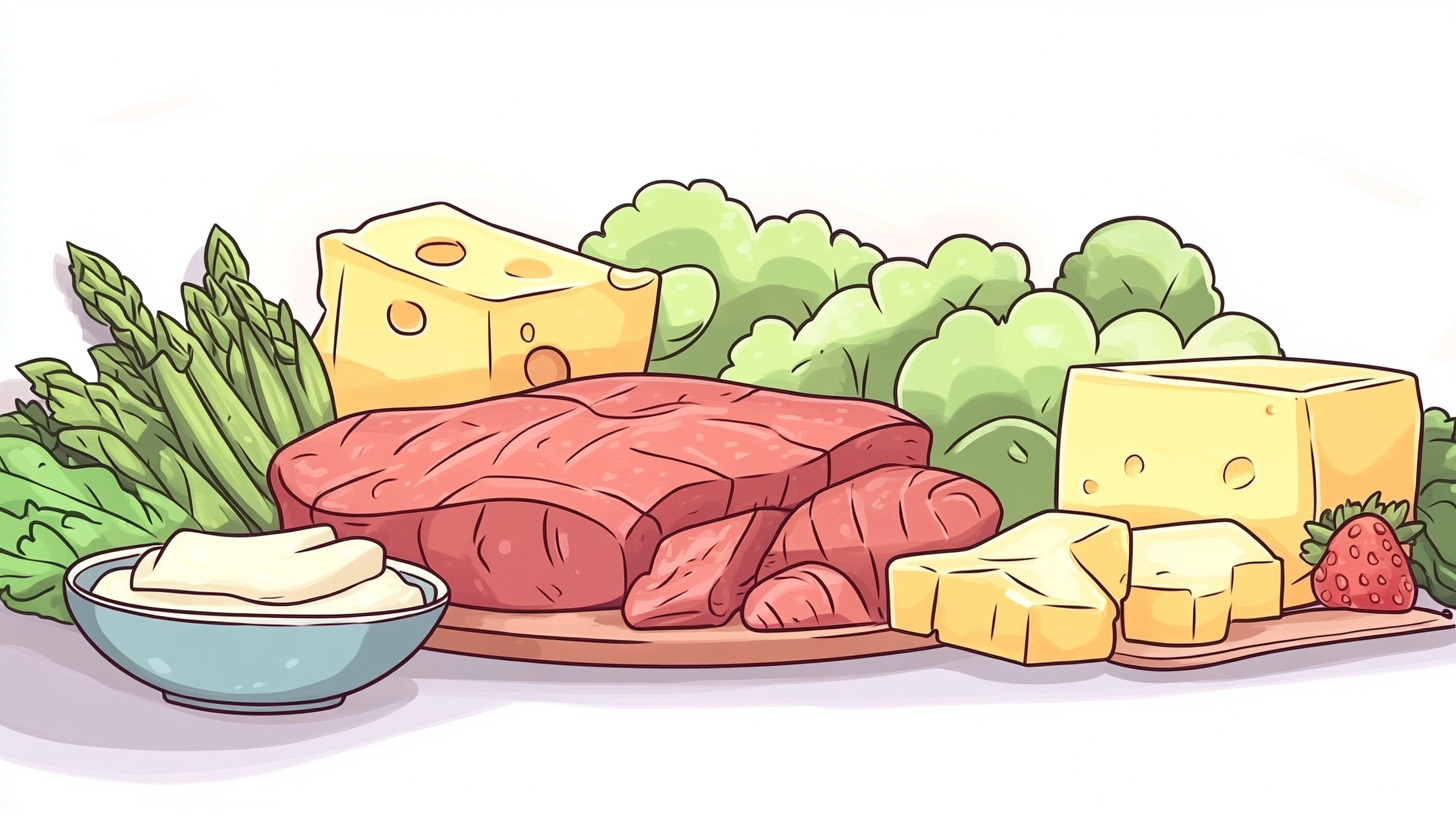 키토 다이어트 완벽 가이드 탄단지 비율, 얼마나 먹어야 할까?  본문 내 이미지 키토 다이어트 음식 재료