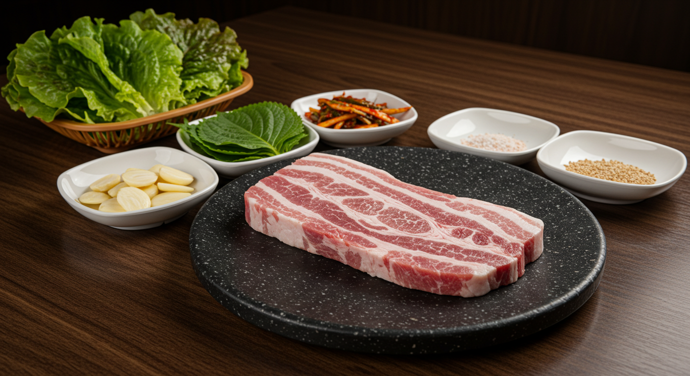 키토 다이어트 중 외식 시 한식 메뉴 삼겹살 구이