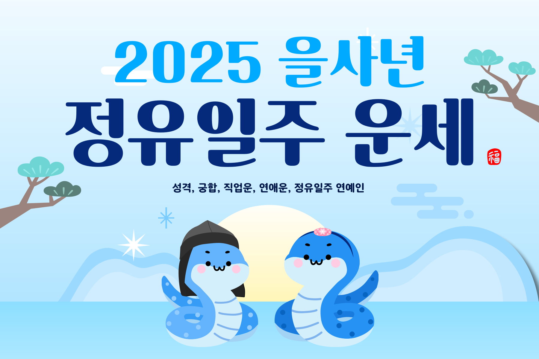 2025년 을사년 계유일주 운세