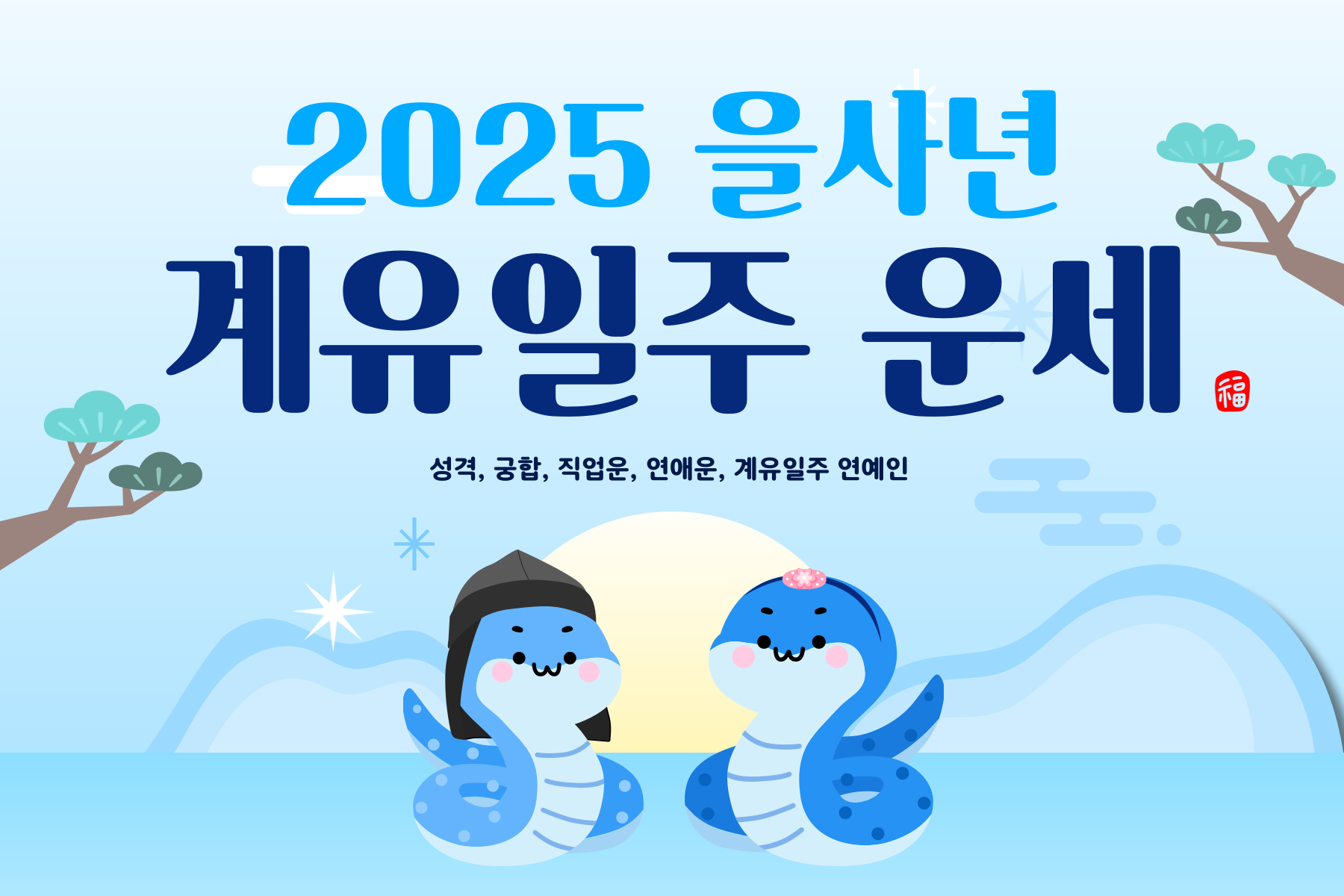 2025년 을사년 계유일주 운세