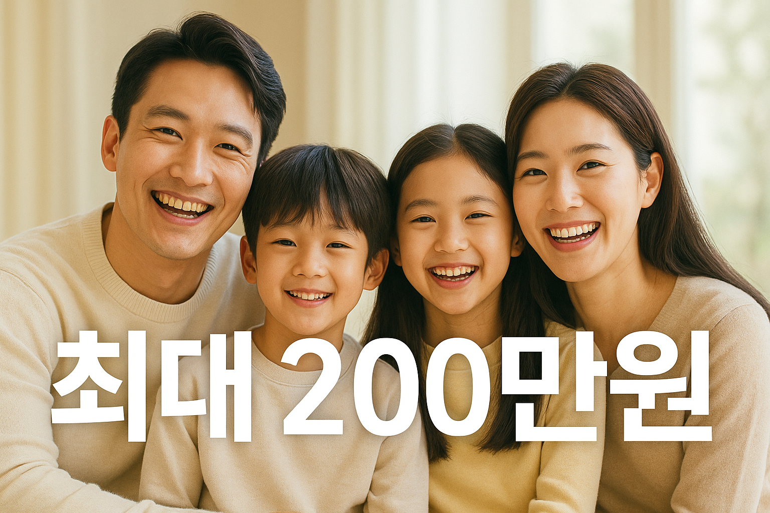 민생회복지원금 최대 지급 금액