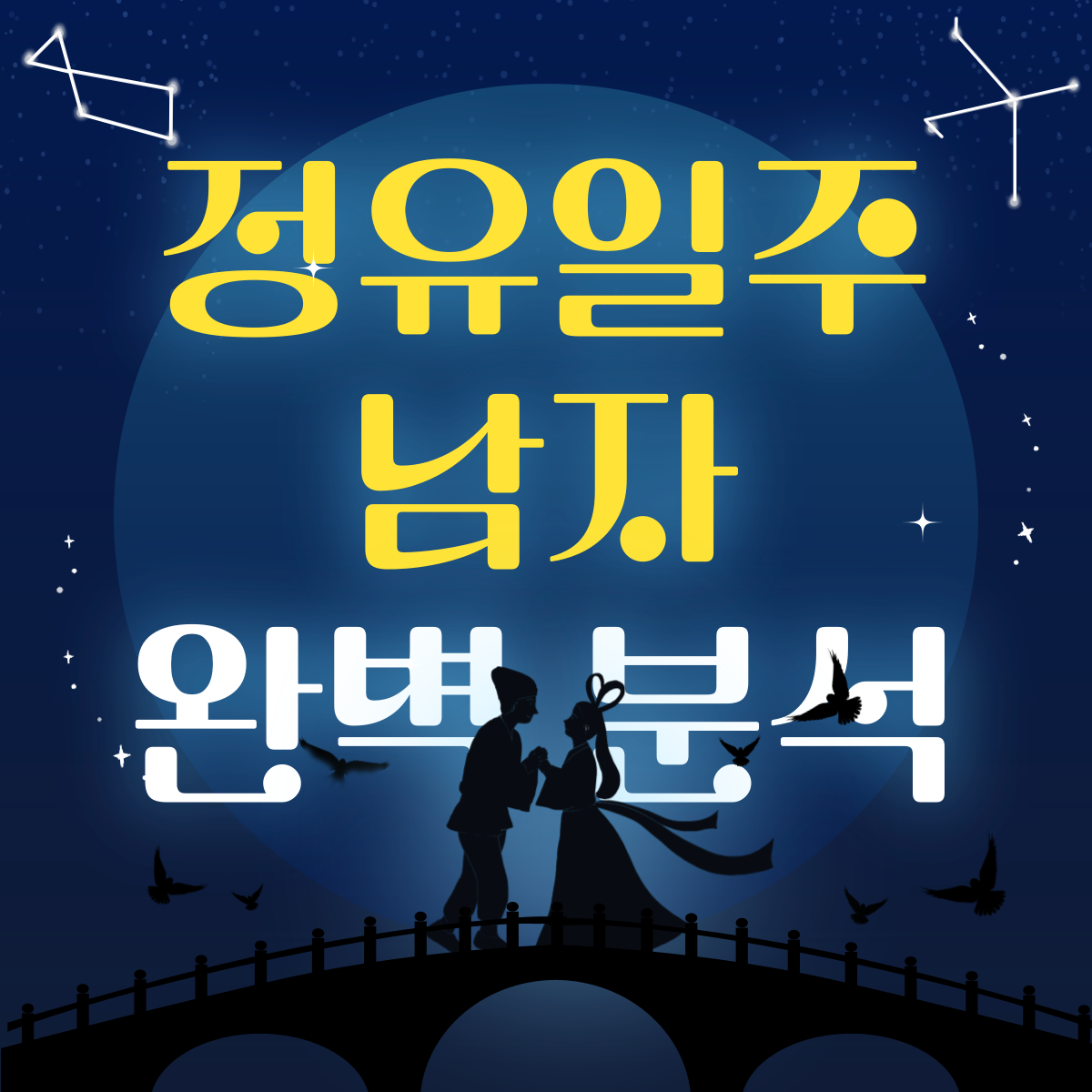 정유일주 남자 완벽 분석 썸네일