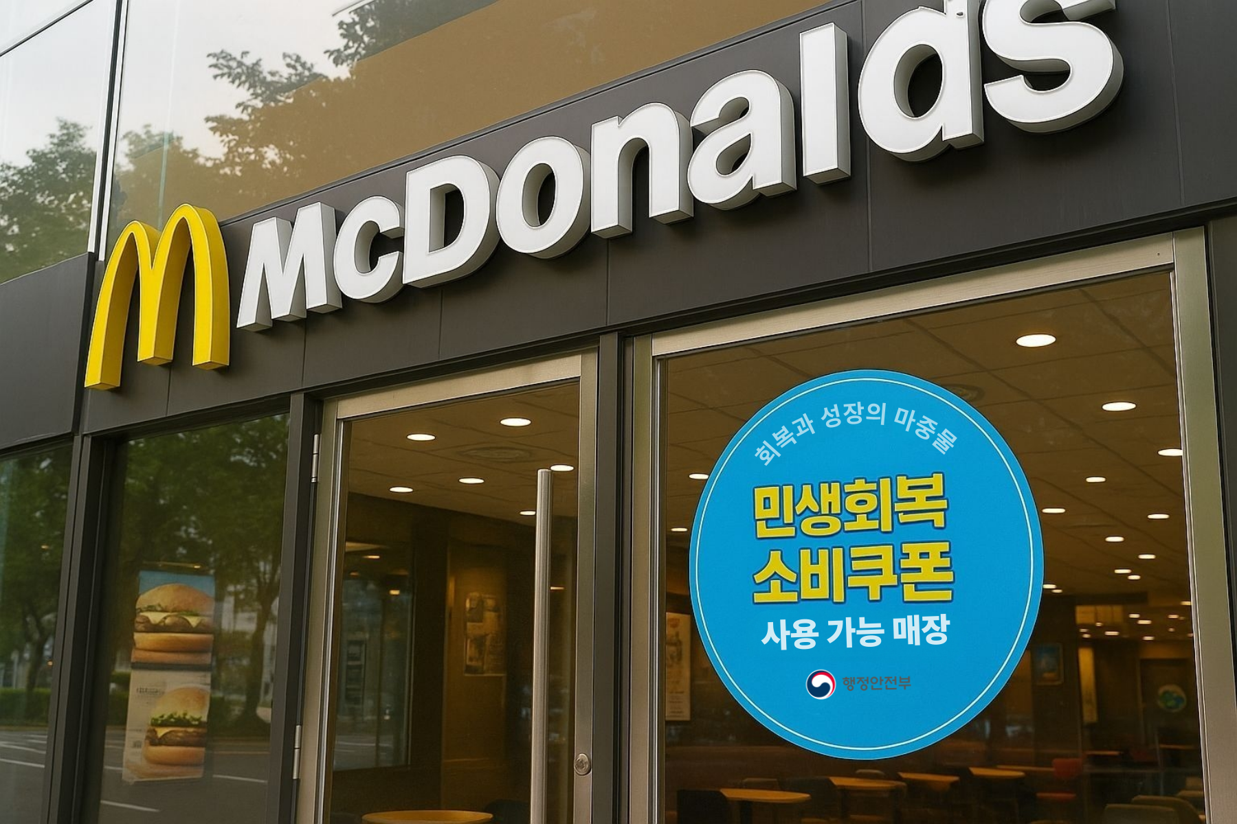 민생회복 소비쿠폰 맥도날드 가맹점 본문 01