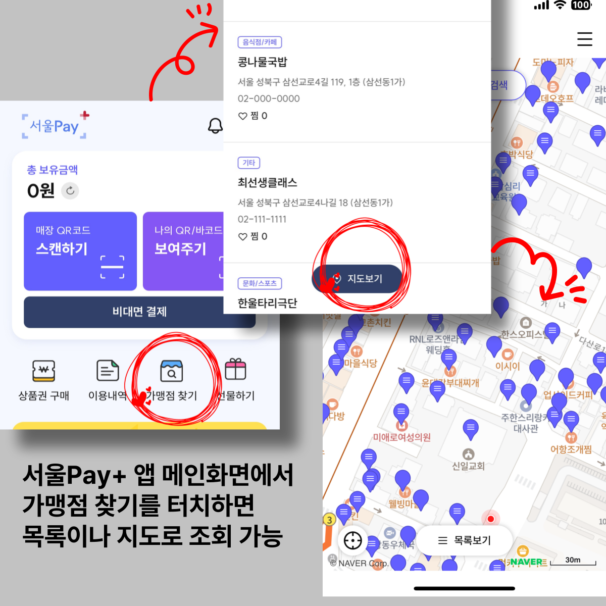 서울 민생회복 소비쿠폰 사용처 조회 본문 이미지