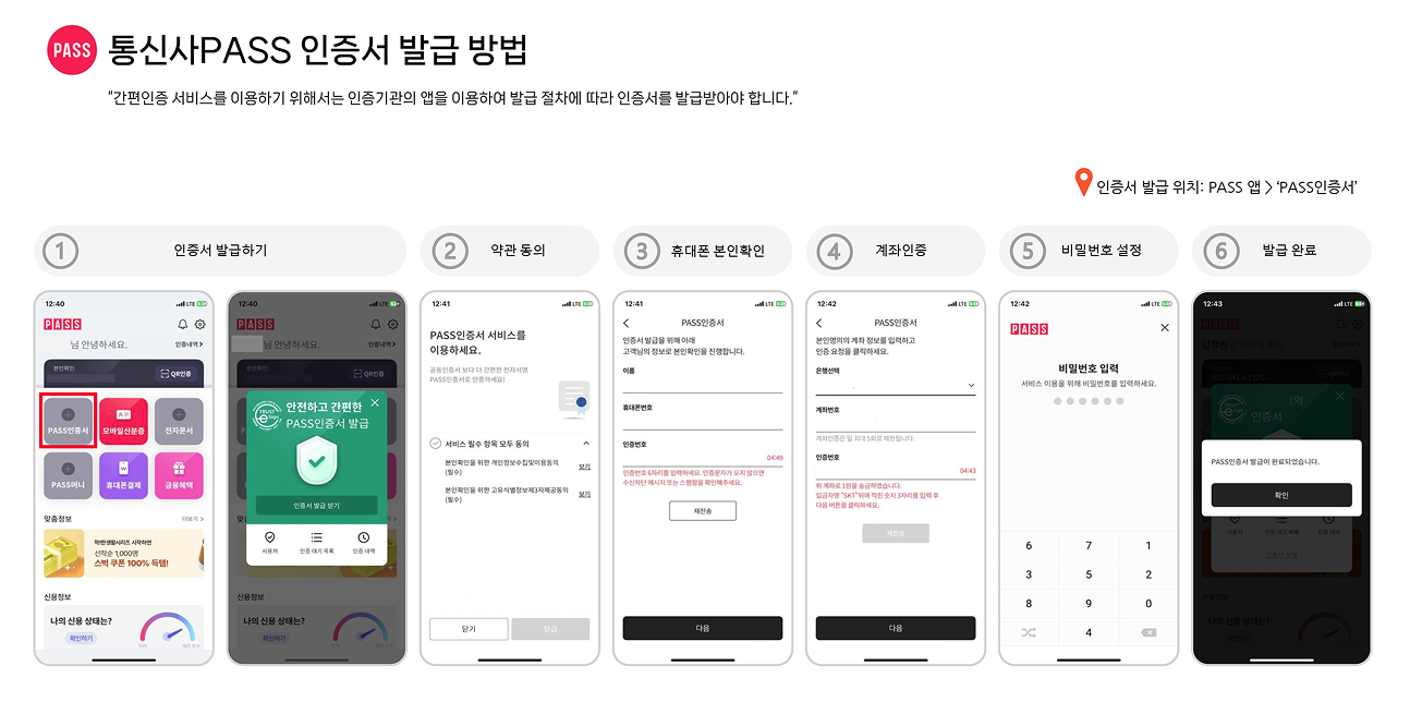 어르신 스포츠 상품권 PASS 인증서 발급 방법