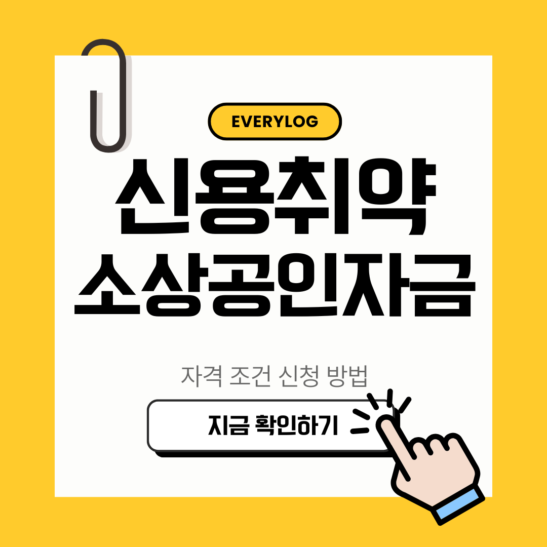 신용취약 소상공인 자금
